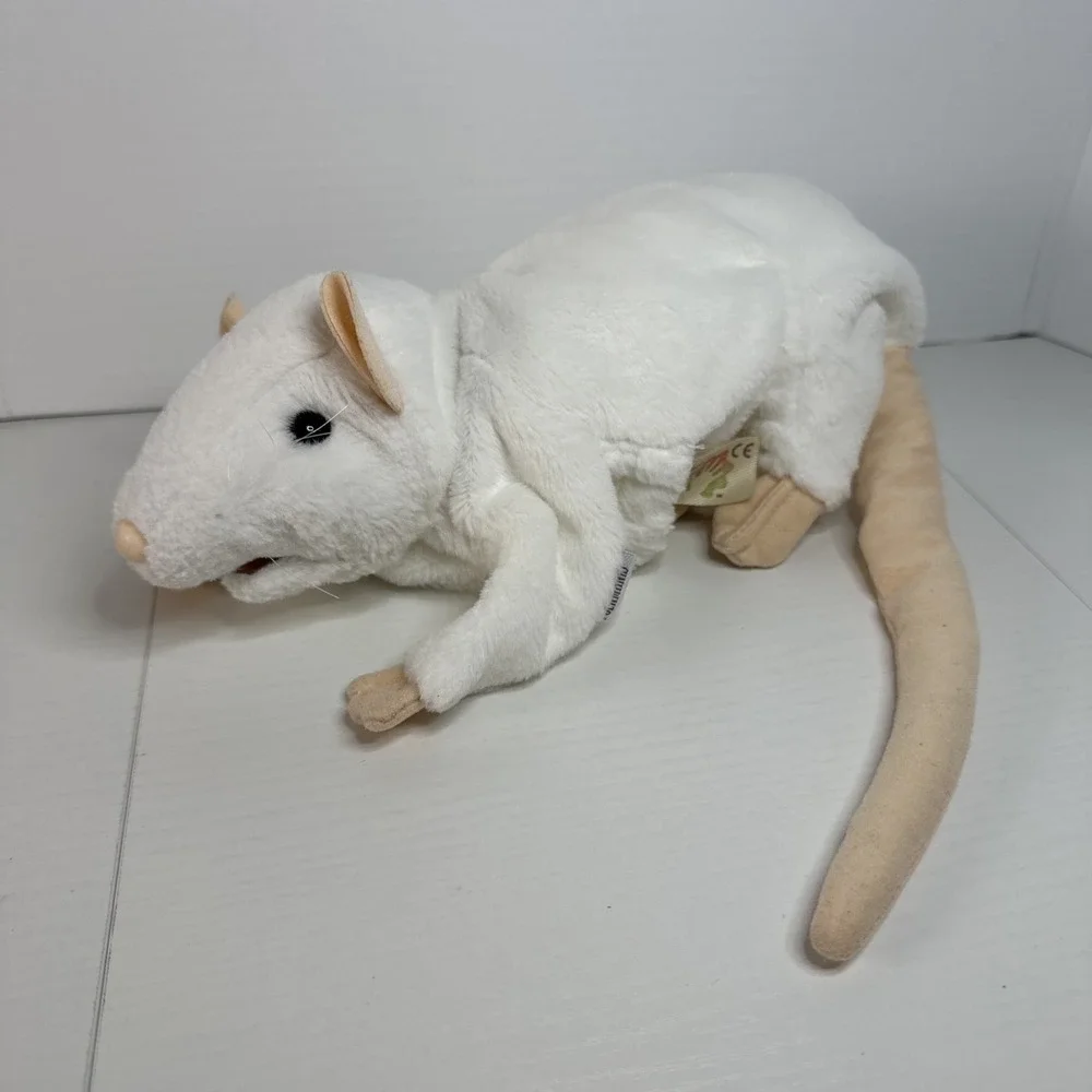 Folkmanis White Rat Hand Puppet 3038 Rare